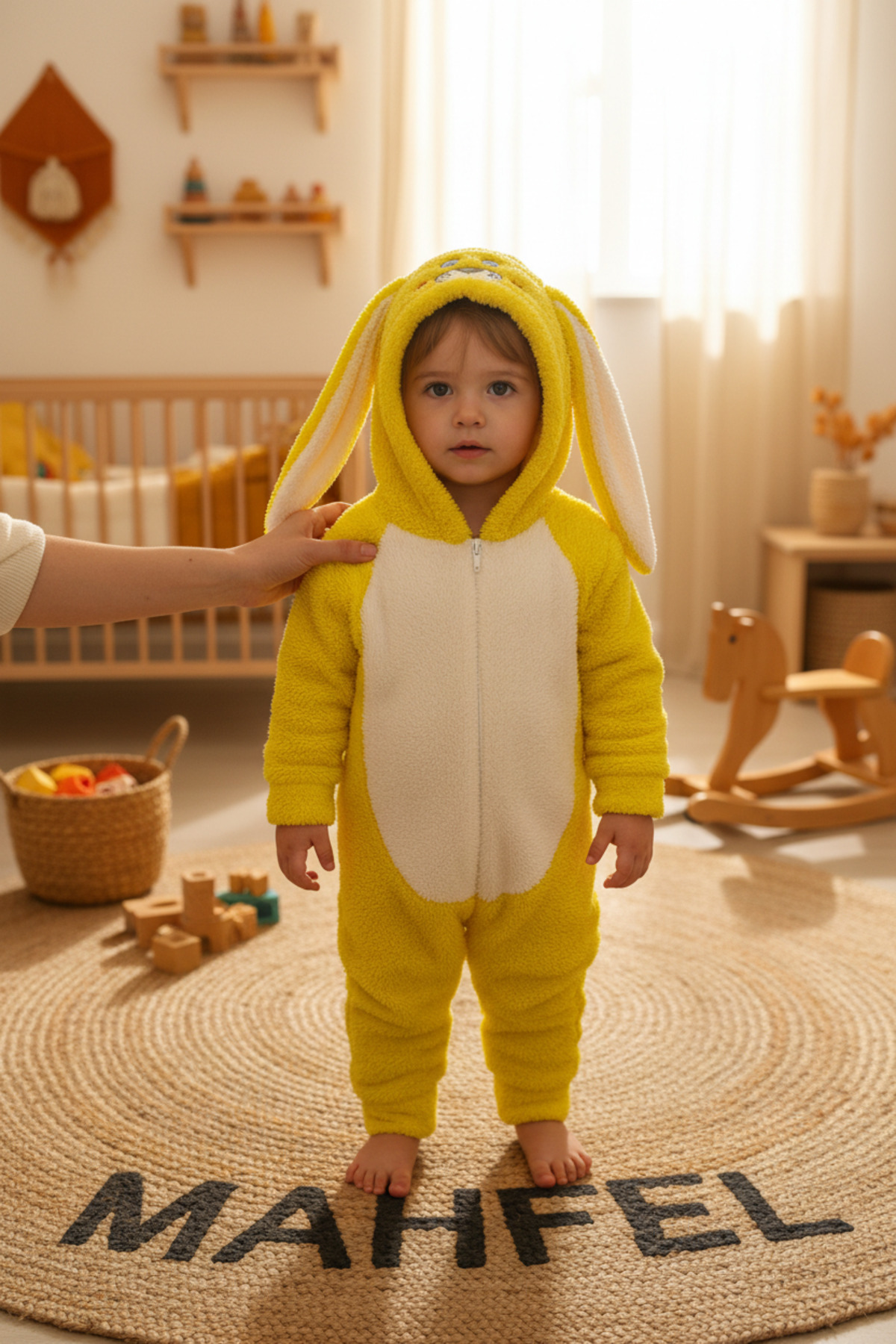 MAHFEL Welsoft Sarı Desenli Kışlık Peluş Uyku Tulumu 1–6 Yaş fotoğrafı 3 (önizleme)