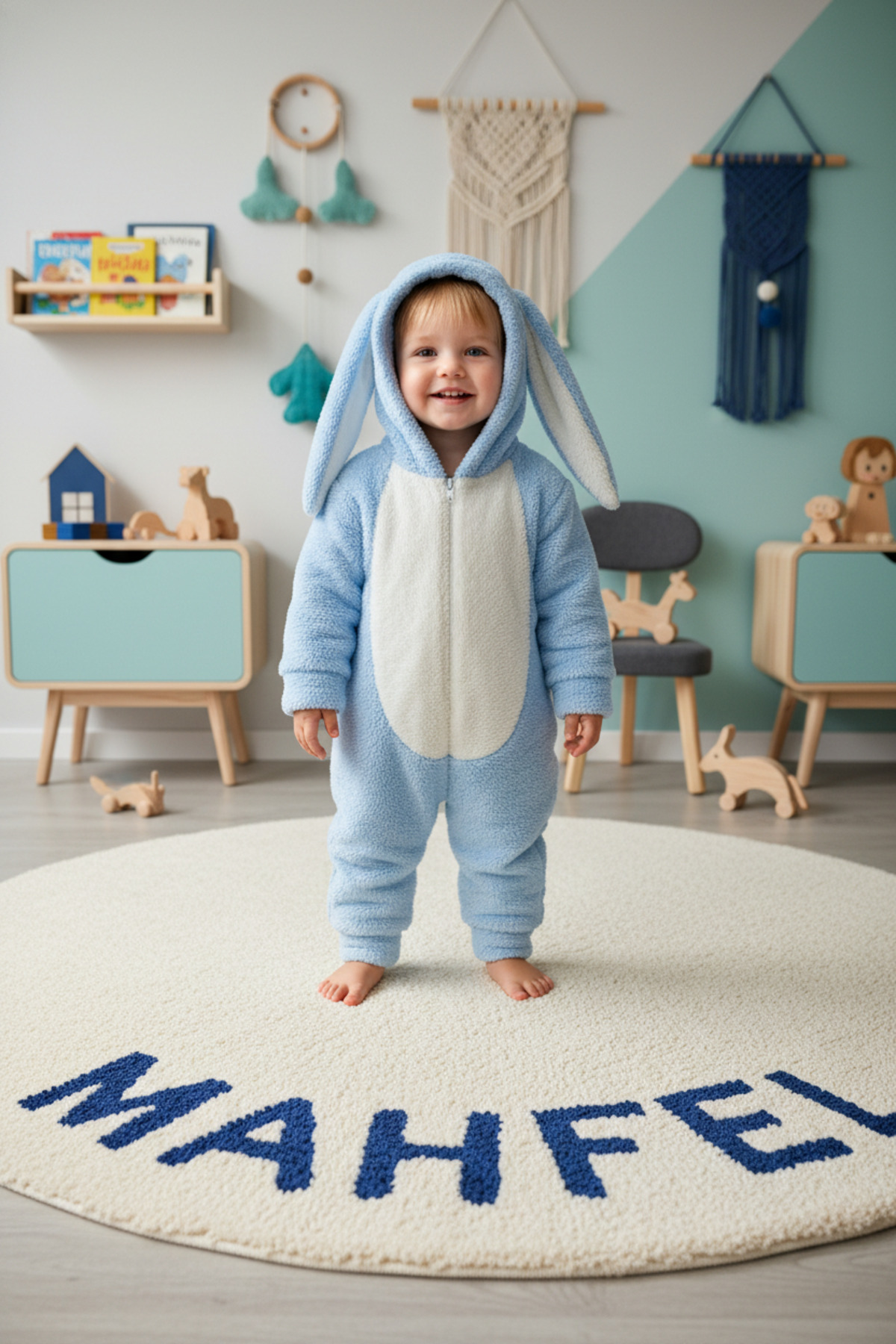 MAHFEL Welsoft Mavi Desenli Kışlık Peluş Uyku Tulumu 1–6 Yaş fotoğrafı 6 (önizleme)