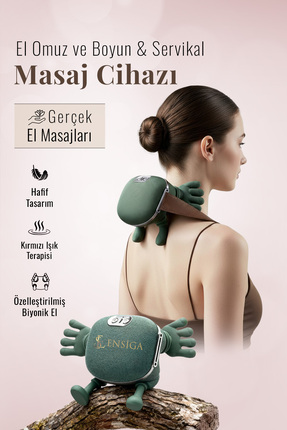 EN SİGA Şarjlı El Omuz ve Boyun & Servikal Masaj Cihazı | Kaslar için Gerçek ...