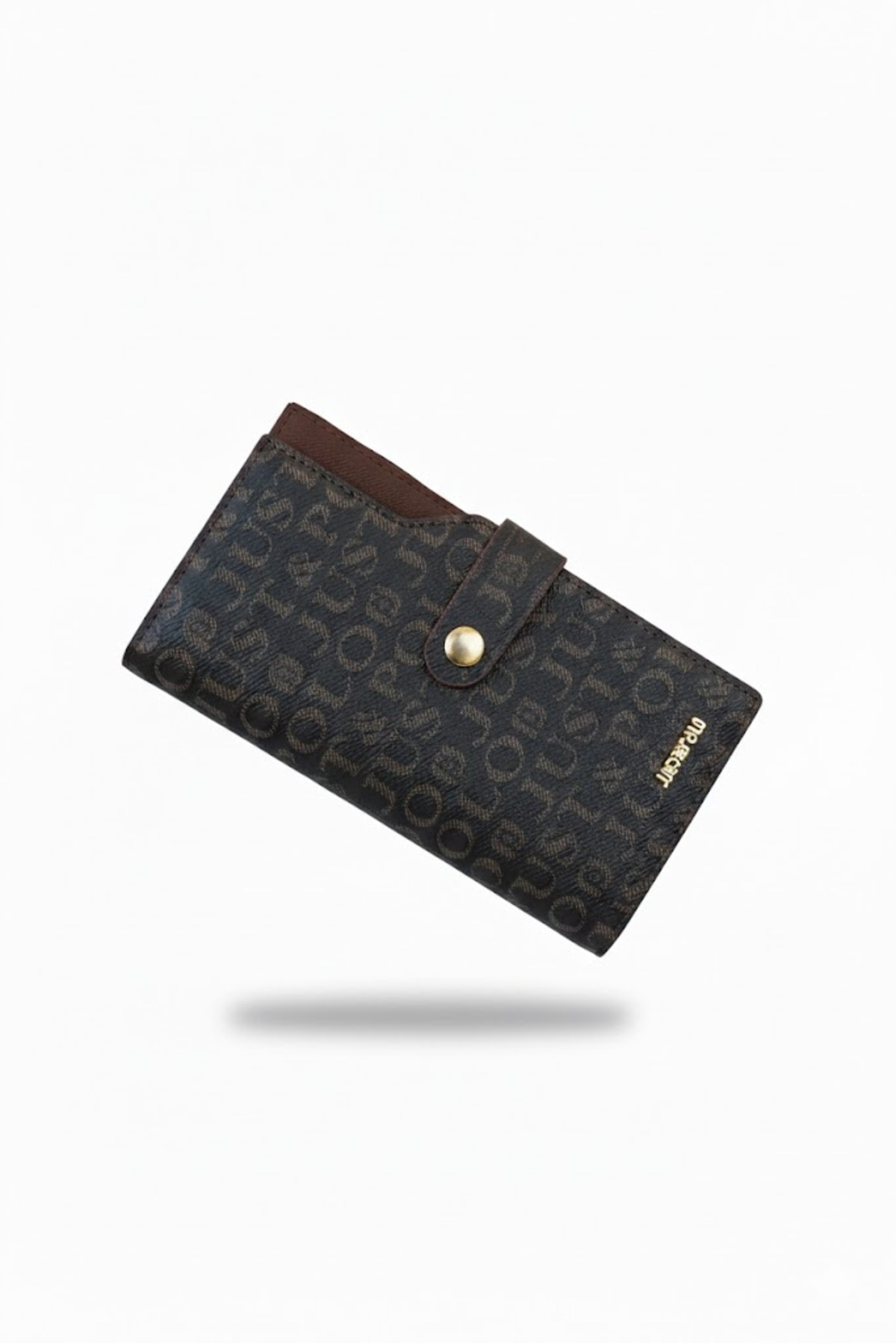 Brown Women's Wallet 20 Card Compartments