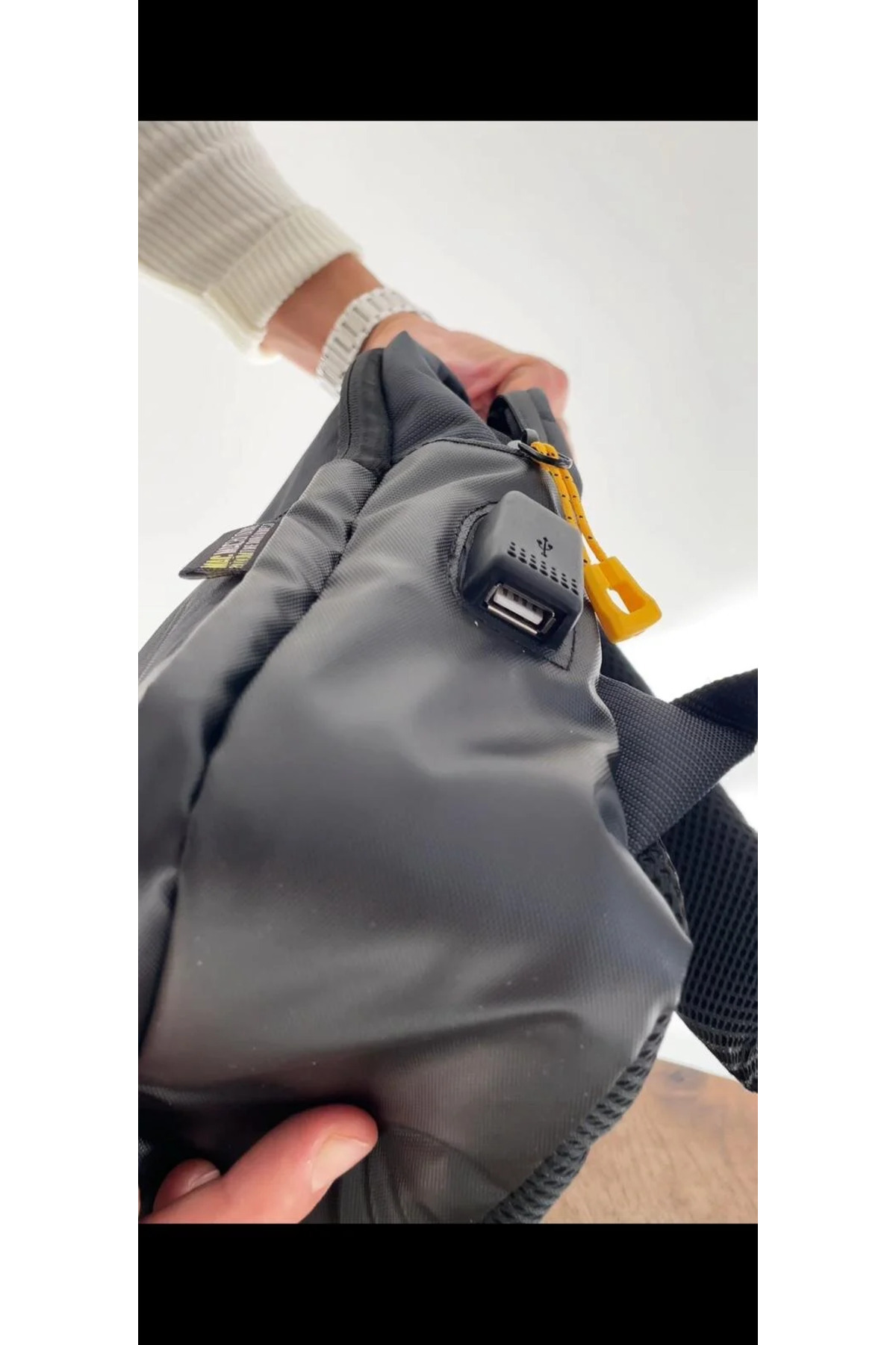 MAC BLOOM Unisex Su Geçirmez Kumaş Sırt ve Omuz Destekli Astarlı Şık Tasarım Günlük Kullanım Sırt Çantası görsel 7
