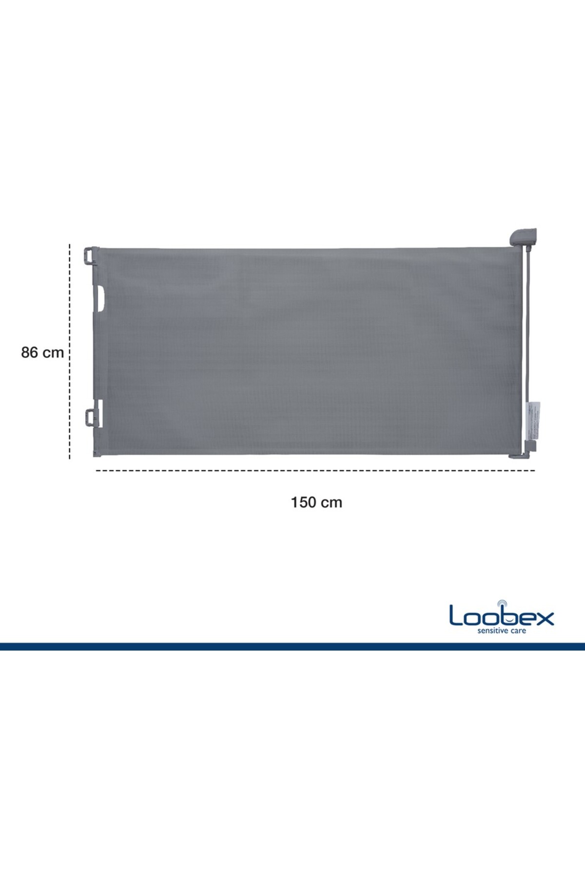 Loobex Katlanabilir Çocuk ve Evcil Hayvan Güvenlik Kapısı ve Merdiven Bariyeri 150 cm siyah fotoğrafı 5 (önizleme)