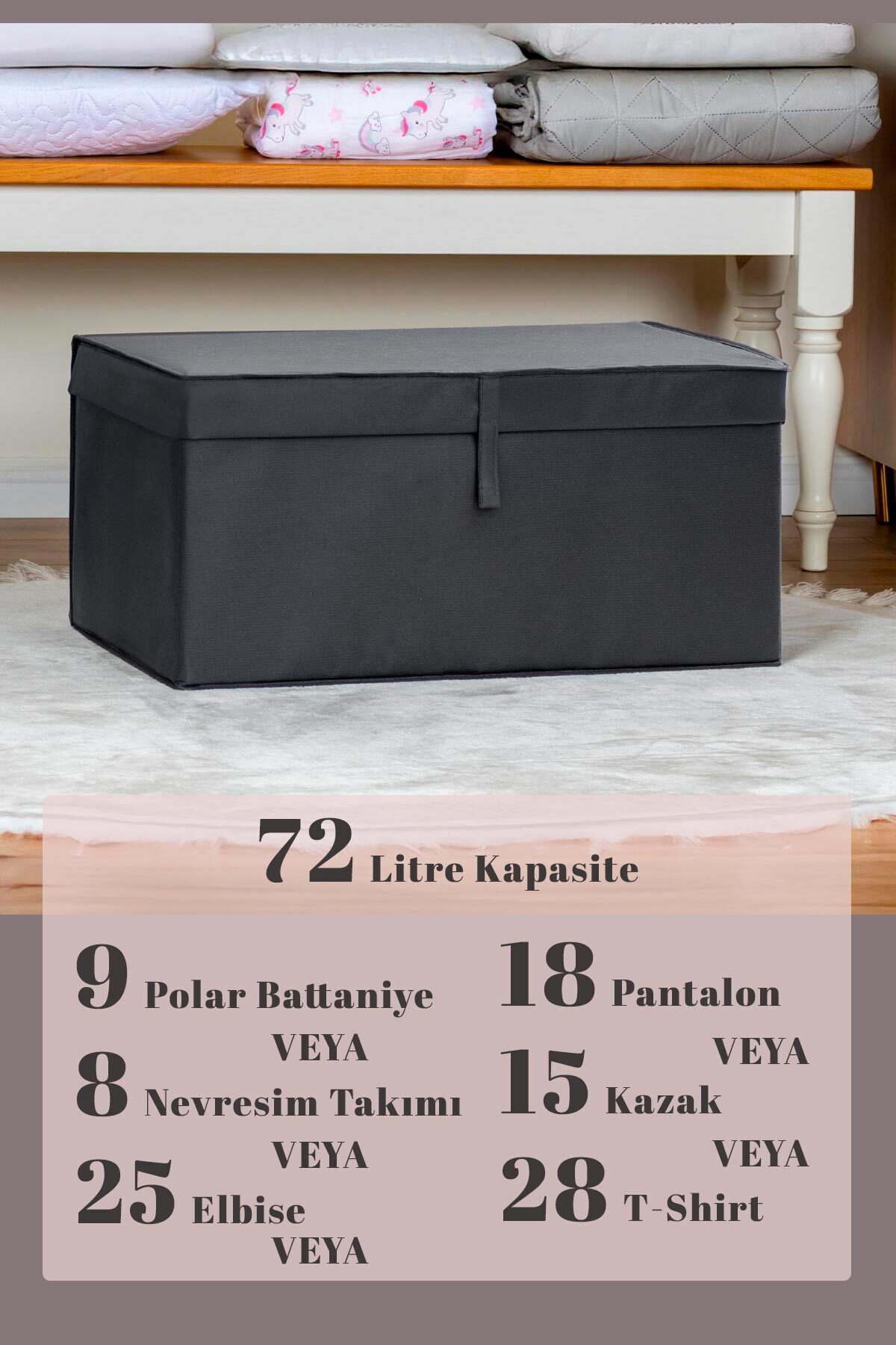 ALAS Çok Amaçlı Kutu MEGA 60x40x30 Antrasit - Fiyatı, Yorumları