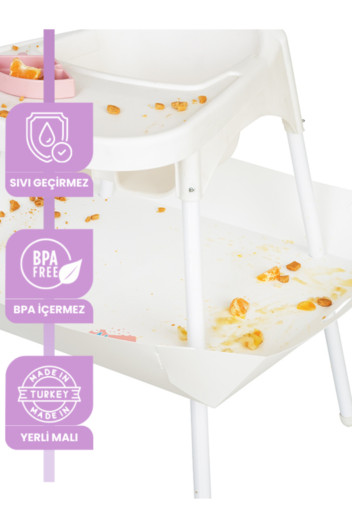 Mamatut BEYAZ Ikeaantilop Uyumlu, Sıvı Geçirmez, Kolay Silinir, Dayanıklı, Uzun Ömürlü BEYAZ RENK fotoğrafı 3 (önizleme)