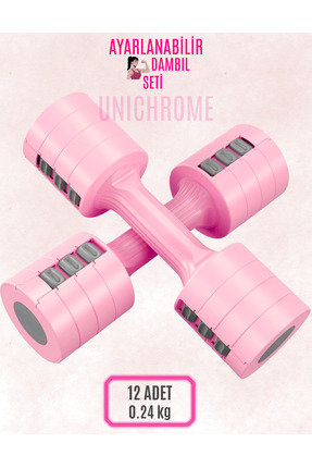 Unichrome Kadınlar için Ayarlanabilir El Dambıl 5 LB Dambıl 2'li Set, 4'ü 1 A...