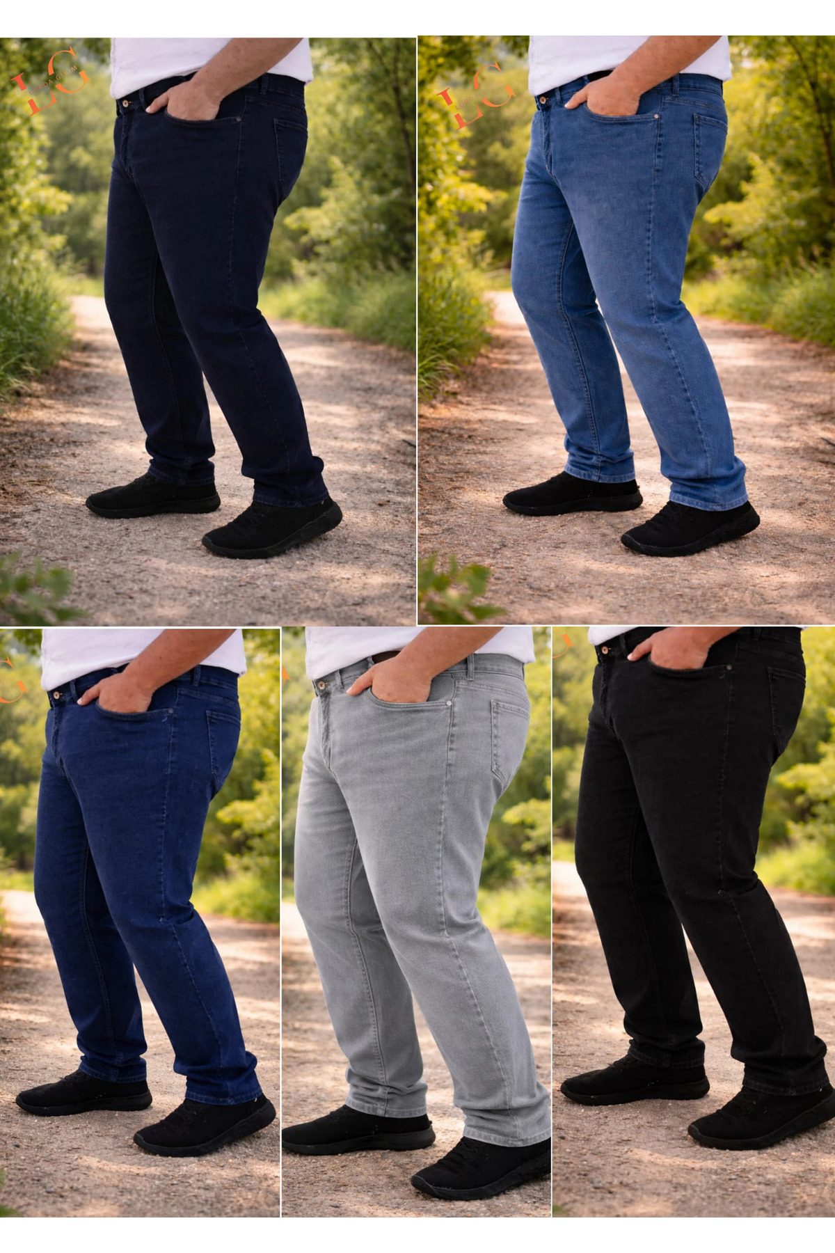 LORDA GİYİM TONI S ERKEK KOT PANTALON SUPER BATAL YUKSEK BEL LİKRALI FERMUARLI görsel 3