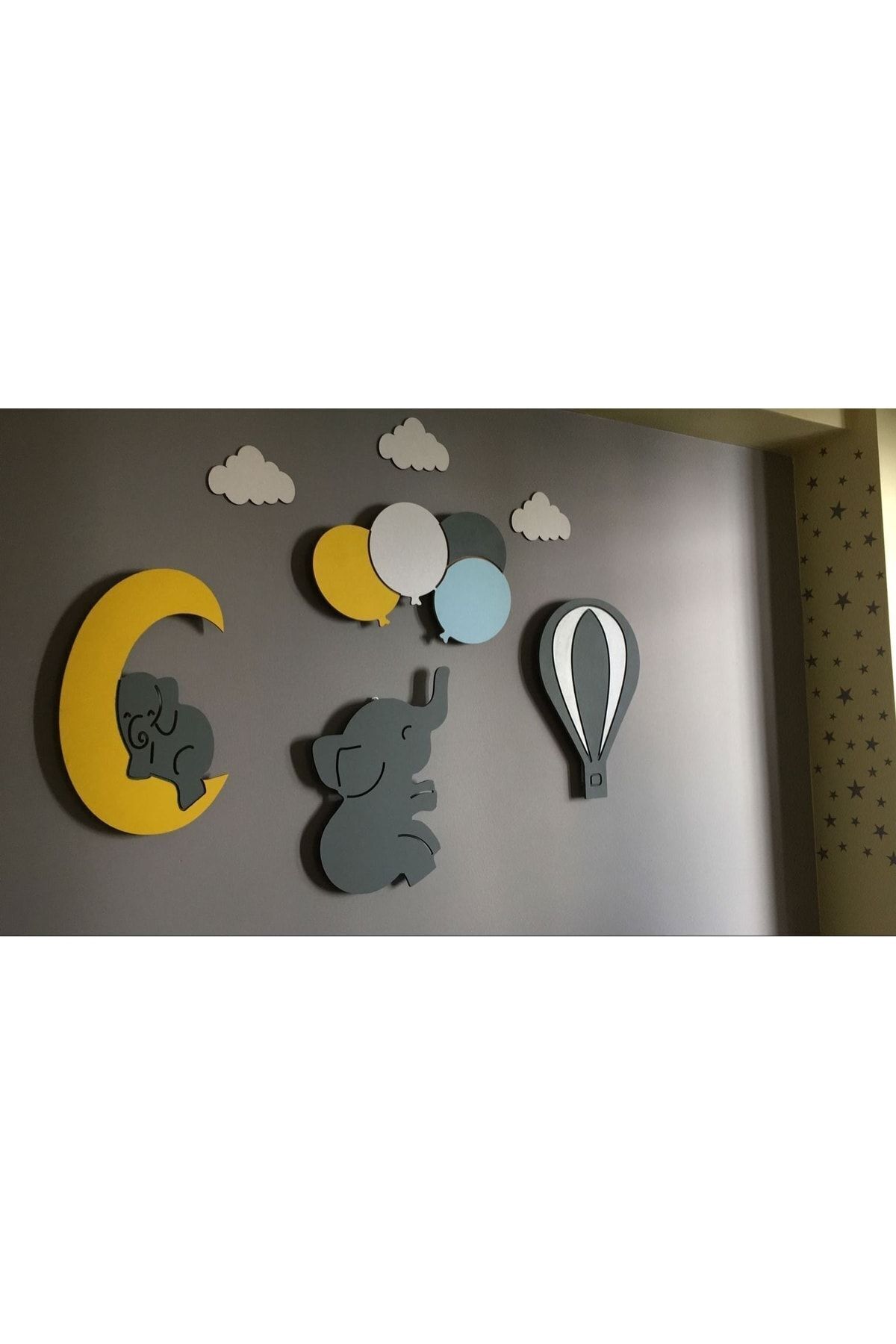 ARSERGROUP Bebek/çocuk Odası Ahşap Dekoratif Aydınlatma Bebek Hediyelik fotoğrafı 4 (önizleme)