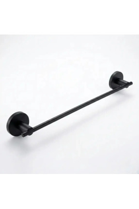 Zethome Nero Serisi Paslanmaz Banyo Mutfak Duvara Monte Uzun Havluluk Siyah