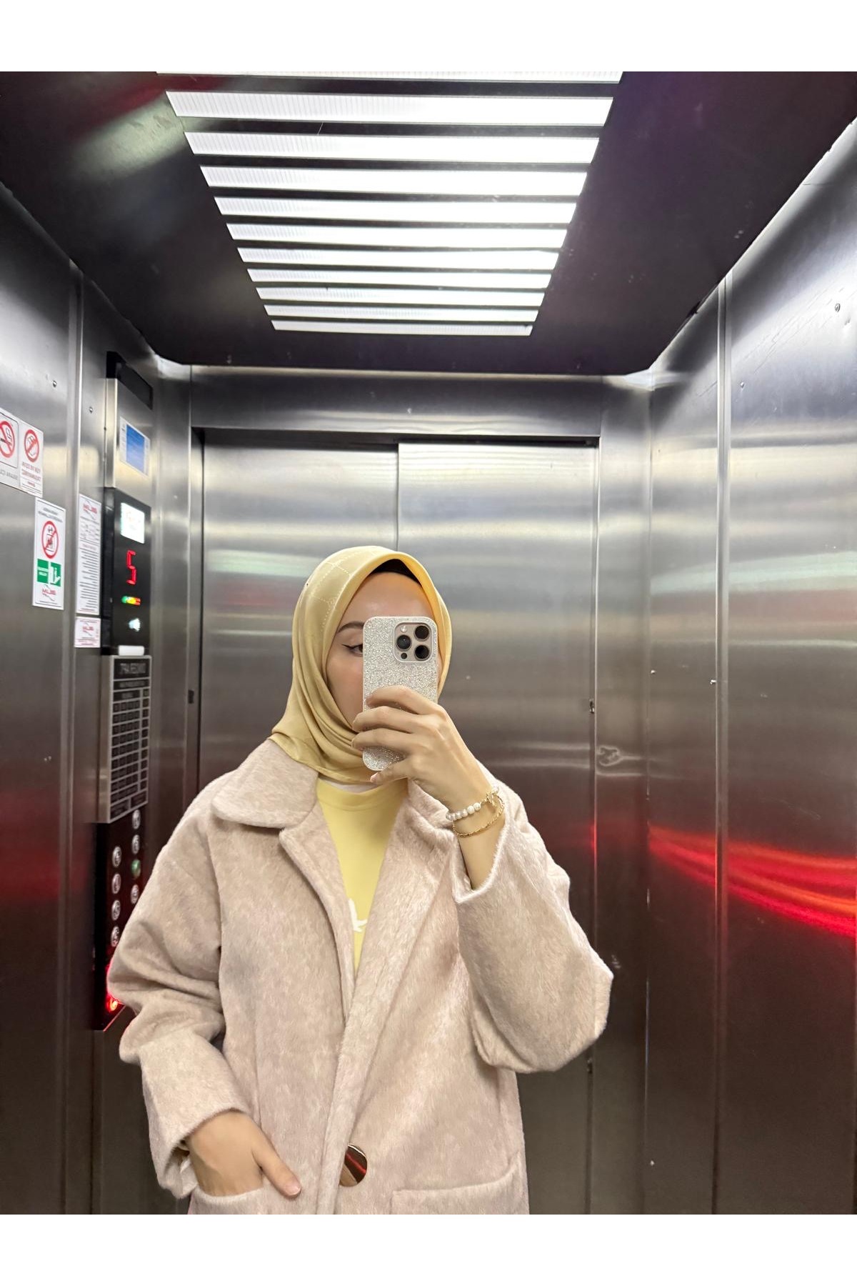 Belemir  Angora uzun astarlı kışlık palto - Görsel 2