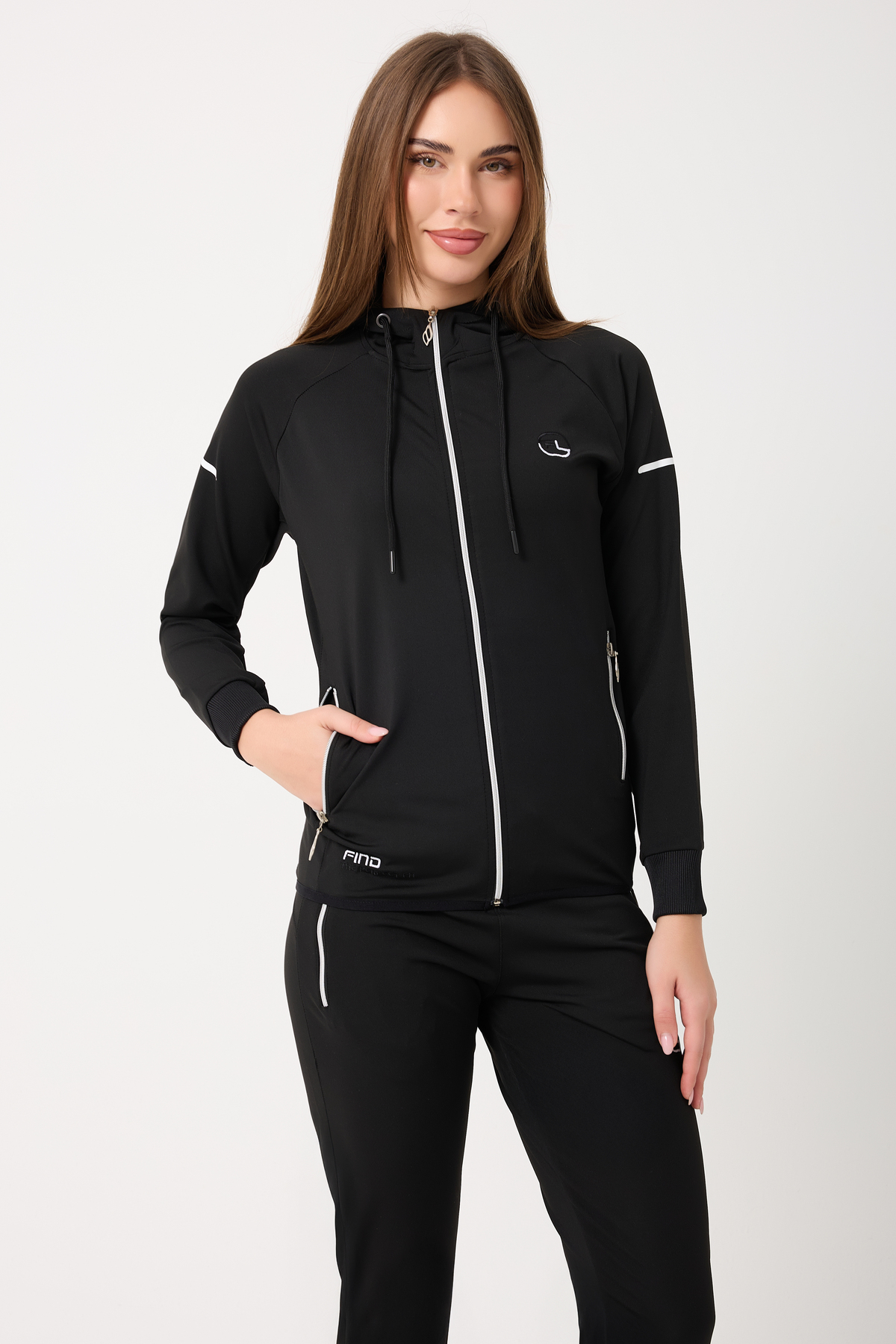Yeni Sezon Şık Perfect Fit Eşofman Takımı — مشکی B5722