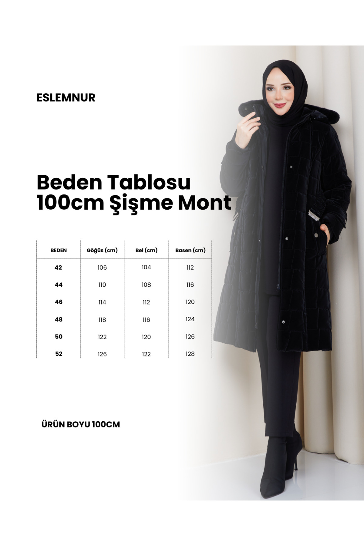 ESLEMNUR  NOVA KUMAŞ ŞİŞME MONT 100CM - Görsel 4
