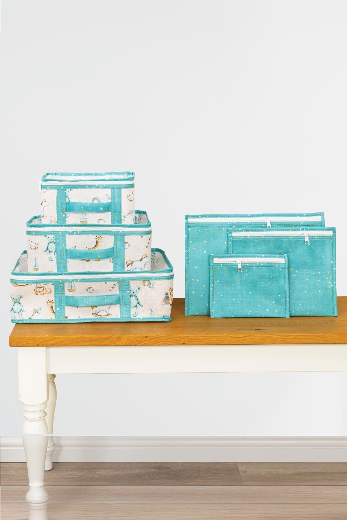 ALAS Bebek 6 Lı Seyahat Seti Hastane Çıkış Organizer Çanta Düzenleyici fotoğrafı 3 (önizleme)