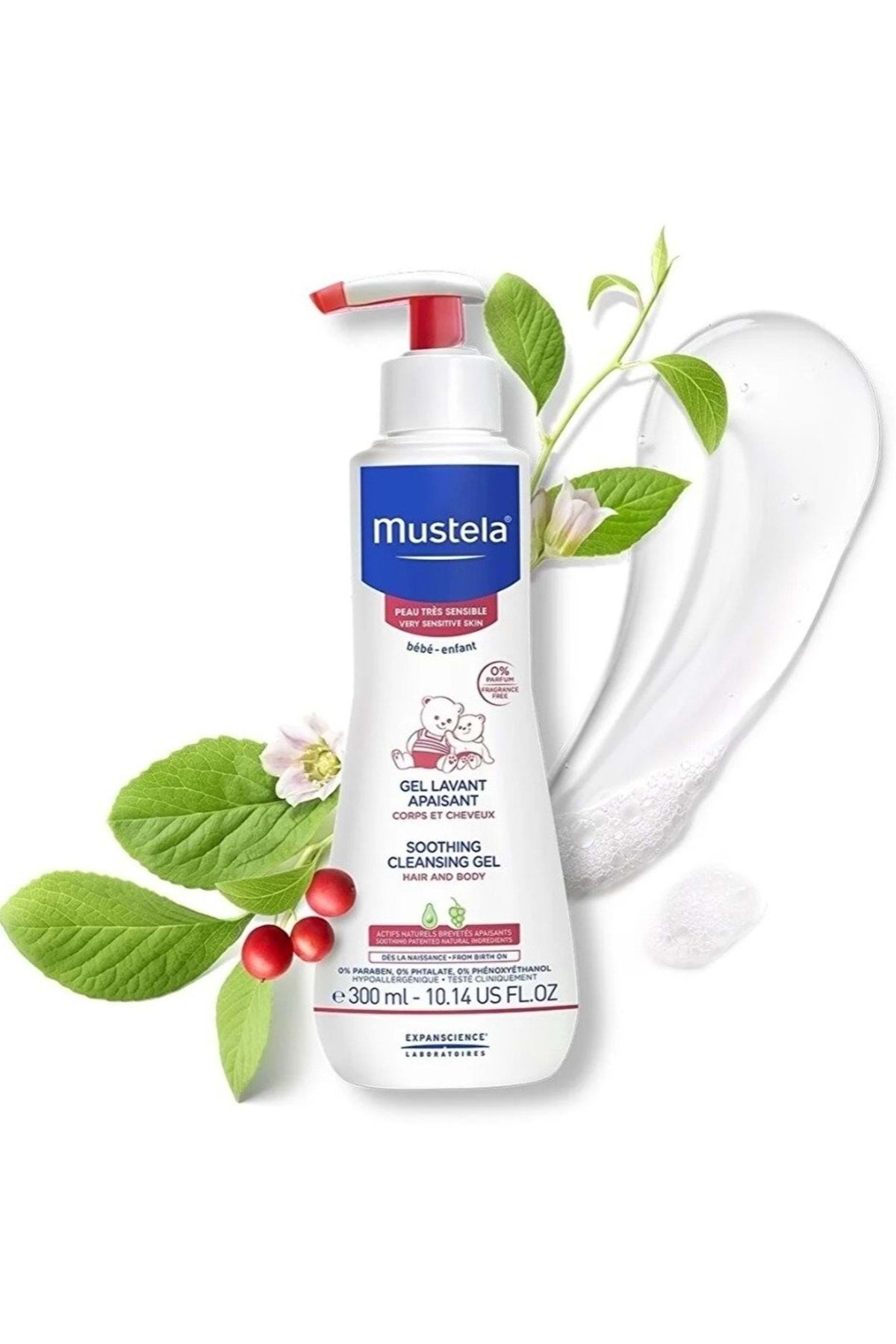 Mustela Soothing Cleansing Gel Hair and Body 300 ml - Hassas Ciltler için — MUS2993