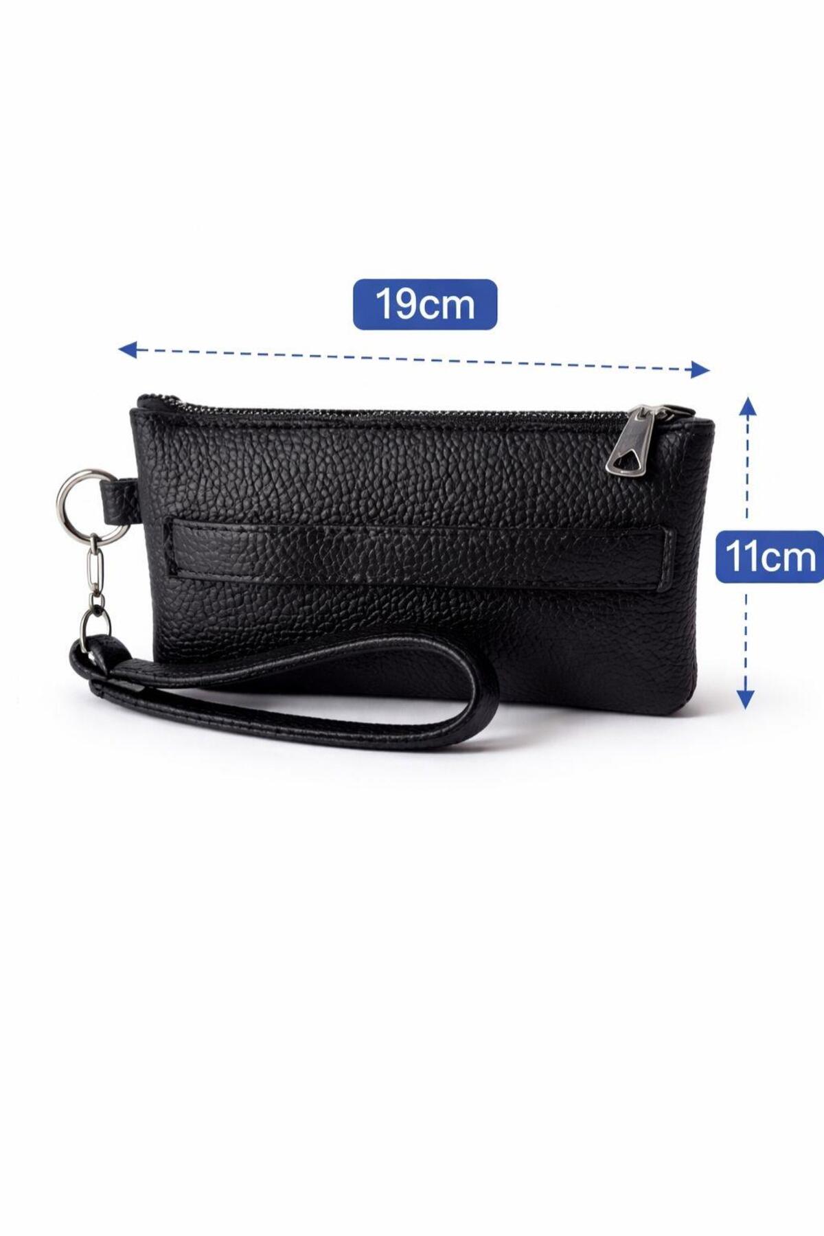 Valiberta  Saul Çift Kulplu 3 Bölmeli Deri Görünümlü Erkek El Çantası - Siyah - Görsel 7