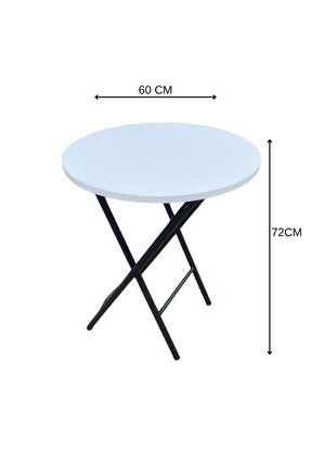 çağlar metal Yuvarlak Masa 60 cm Çap 72 cm Yükseklik | Kafe ve Ev Masası | Ba...