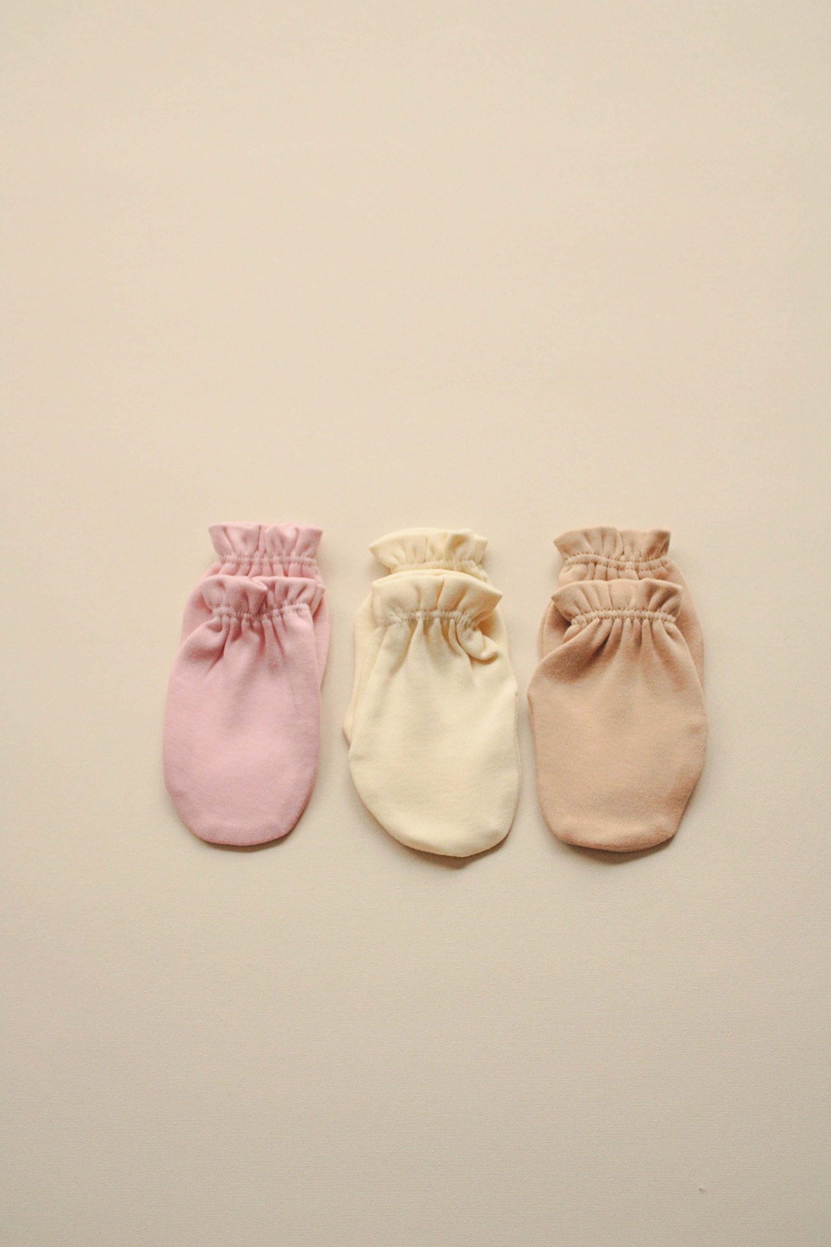 OhlalaKoala 3lü Krem-Bej-Pembe Yenidoğan Eldiven Set Model 6 fotoğrafı 5 (önizleme)