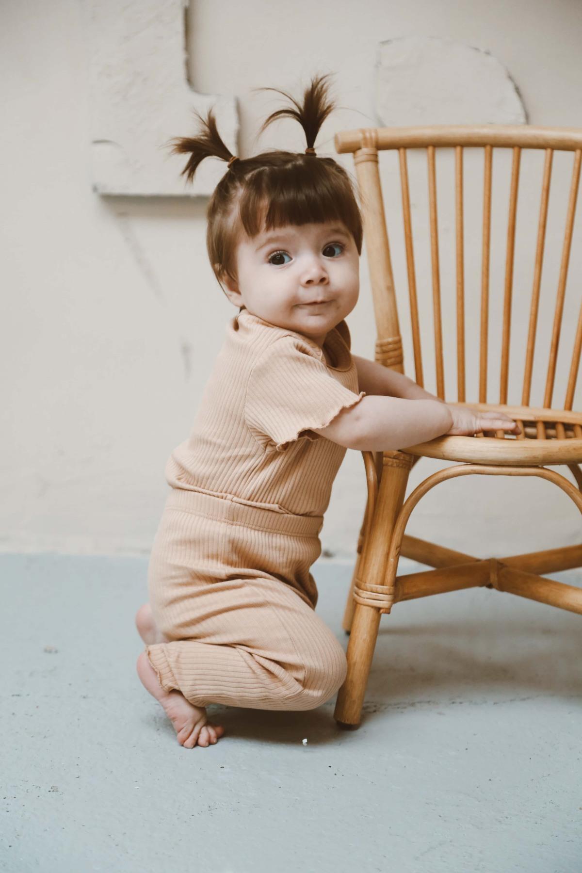 OhlalaKoala Kalp Nakışlı Fitilli Kısa Kollu Body Tayt Set fotoğrafı 7 (önizleme)