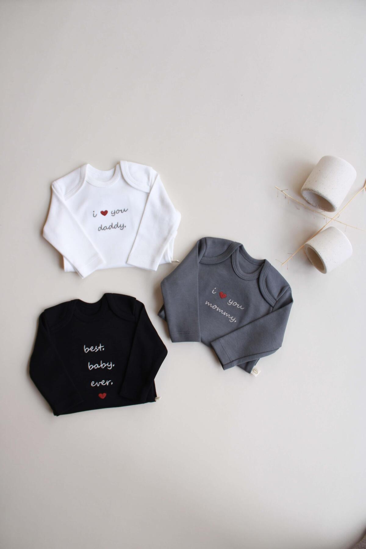 OhlalaKoala 3lü Nakışlı Çıt Çıtlı Uzun Kollu Body Zıbın Set Model 7 fotoğrafı 2 (önizleme)