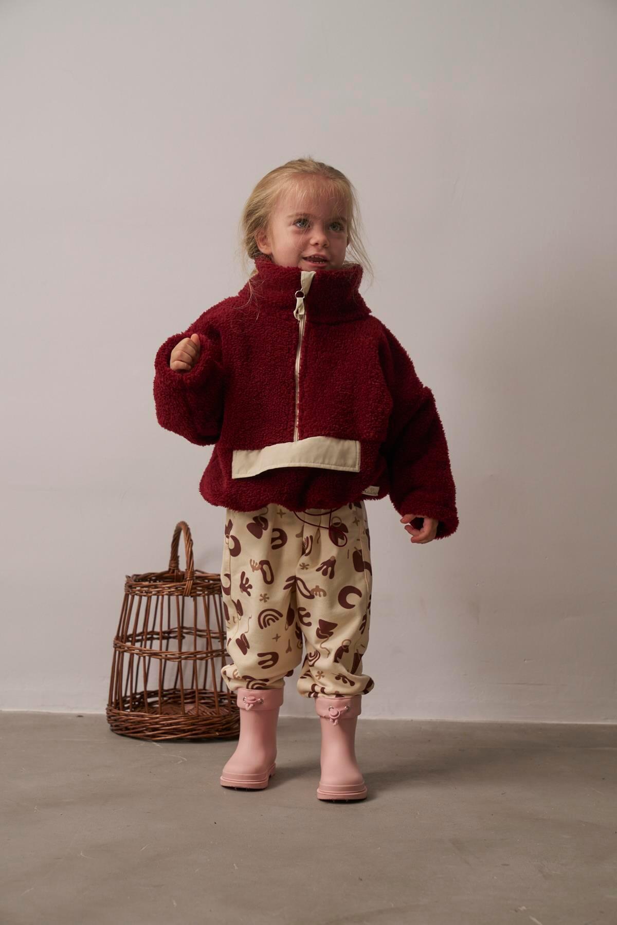 Oh La La Koala For Little Ones Bordo Wellsoft Yarım Fermuar Çocuk Mont 1-6 Yaş fotoğrafı 6 (önizleme)