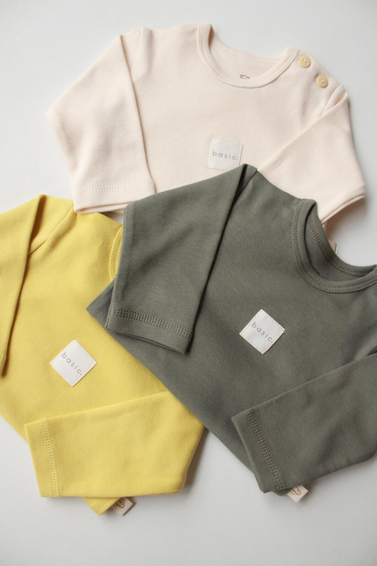 Oh La La Koala For Little Ones 3lü Basic Uzun Kollu Çıt Çıtlı Body Zıbın Model 8 fotoğrafı 6 (önizleme)