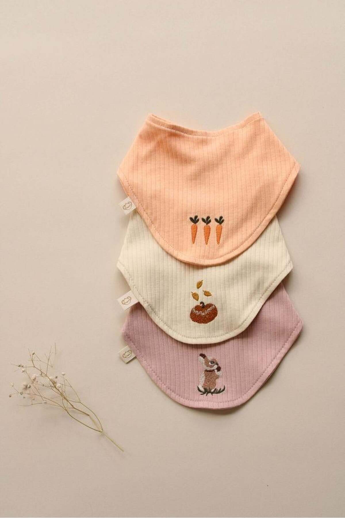 OhlalaKoala 3lü Nakışlı Fular Önlük Model 4 fotoğrafı 4 (önizleme)