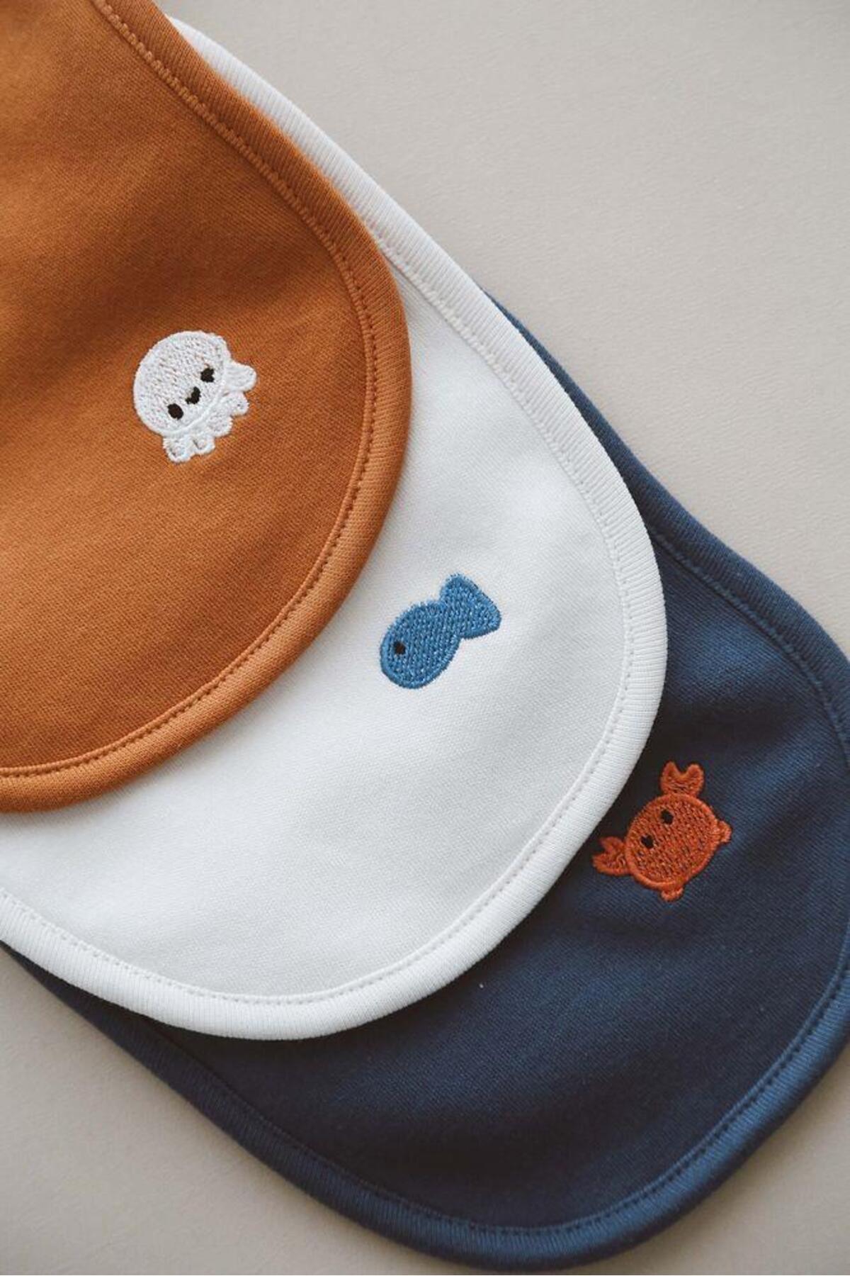 OhlalaKoala 3lü Biyeli Bebek Önlüğü 0-3 Ay Model 4 fotoğrafı 3 (önizleme)