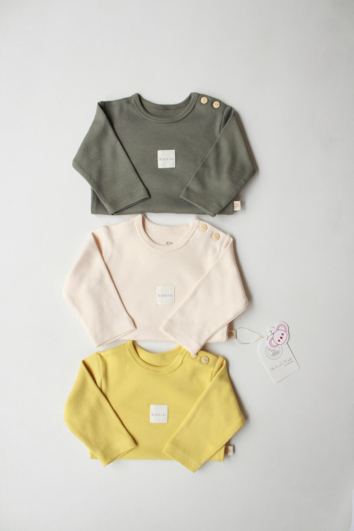 Oh La La Koala For Little Ones 3lü Basic Uzun Kollu Çıt Çıtlı Body Zıbın Model 8 fotoğrafı 5 (önizleme)