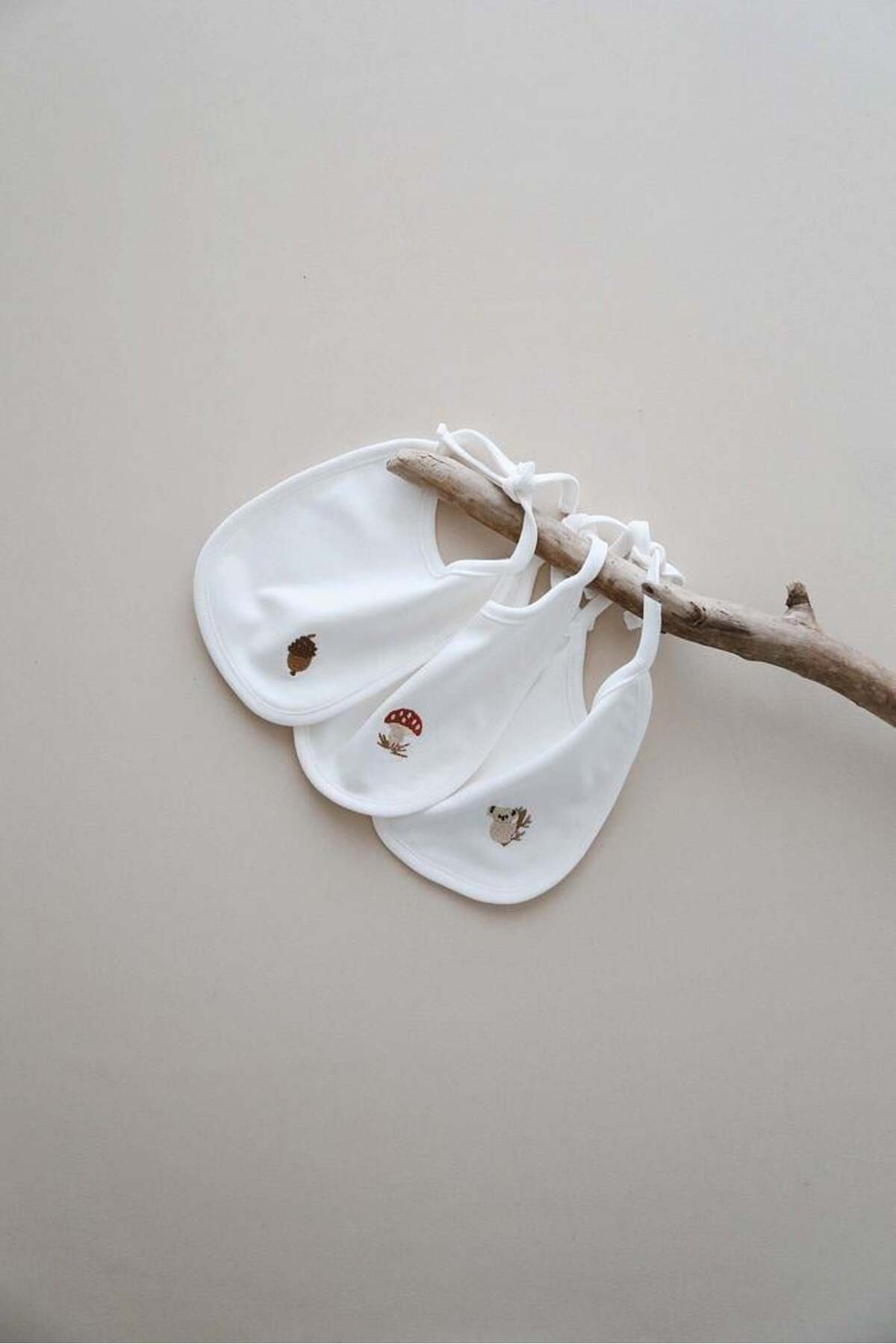 OhlalaKoala 3lü Biyeli Bebek Önlüğü 0-3 Ay Model 1 fotoğrafı 5 (önizleme)