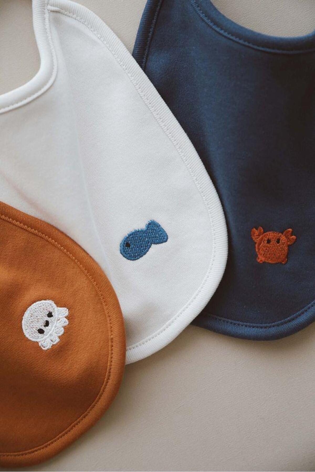 OhlalaKoala 3lü Biyeli Bebek Önlüğü 0-3 Ay Model 4 fotoğrafı 6 (önizleme)