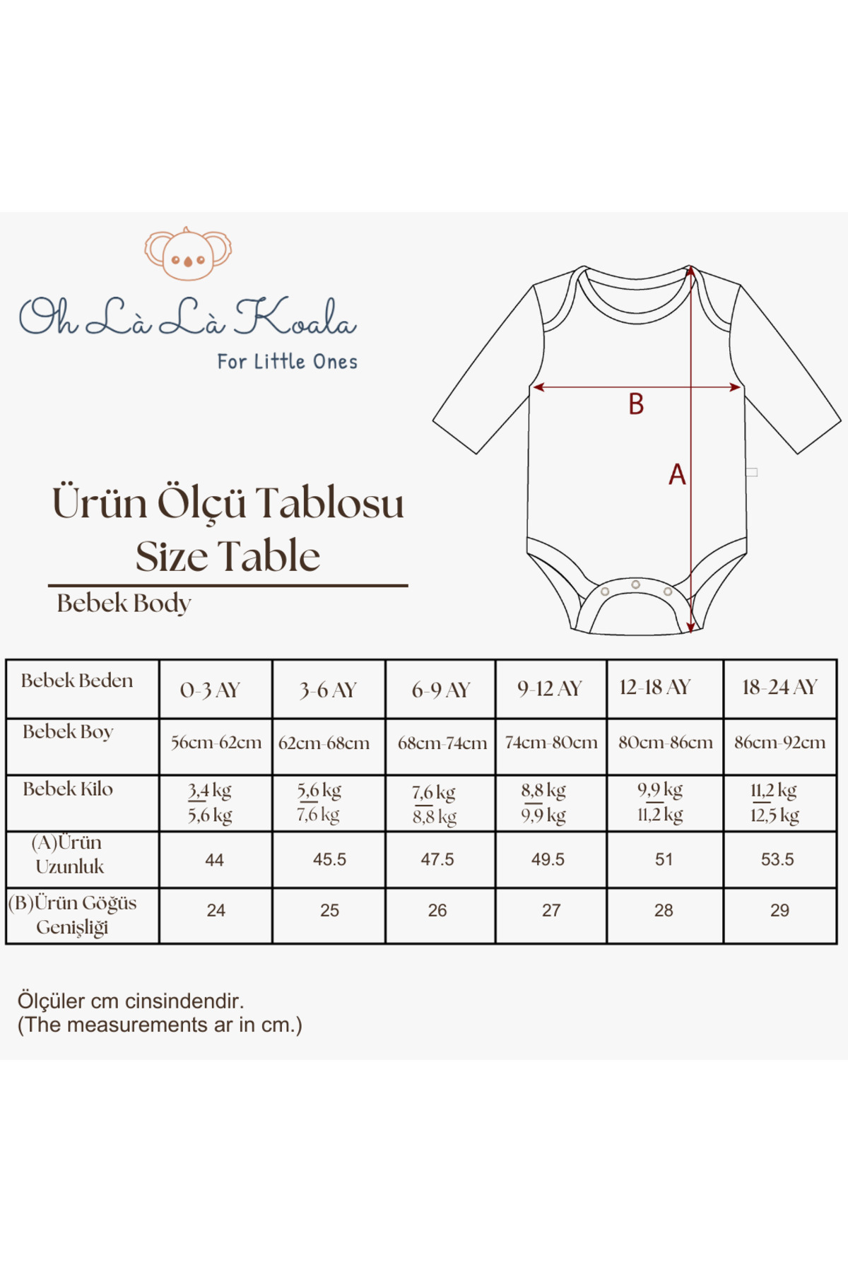 OhlalaKoala 3lü Nakışlı Çıt Çıtlı Uzun Kollu Body-zıbın Model 3 fotoğrafı 3 (önizleme)