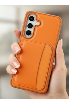 halkhouse Samsung Galaxy A36 Premium Suni Deri Kartlıklı Kılıf X-kart