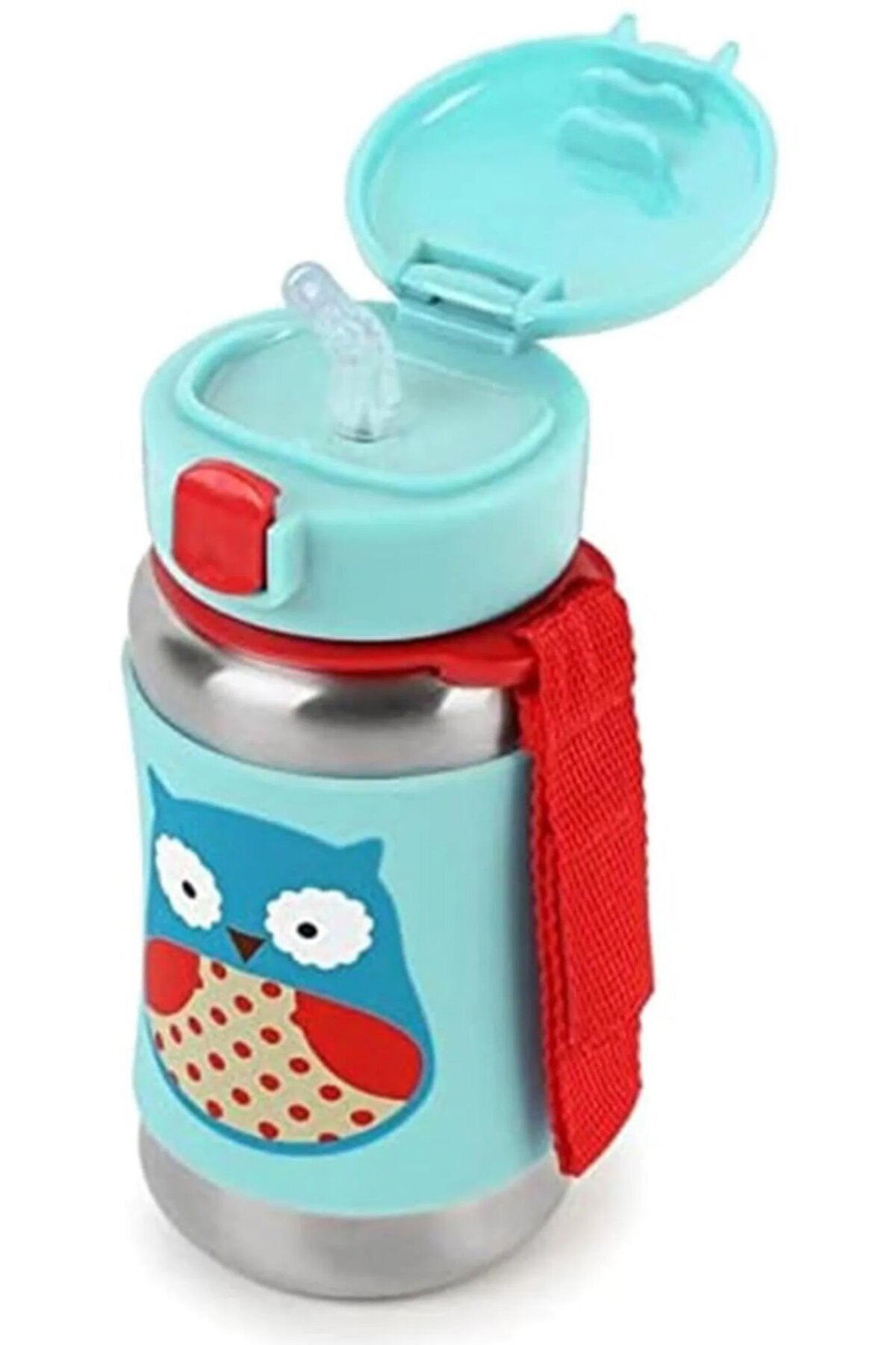 Skip Hop Paslanmaz Çelik Pipetli Suluk   Alıştırma Bardağı fotoğrafı 3 (önizleme)