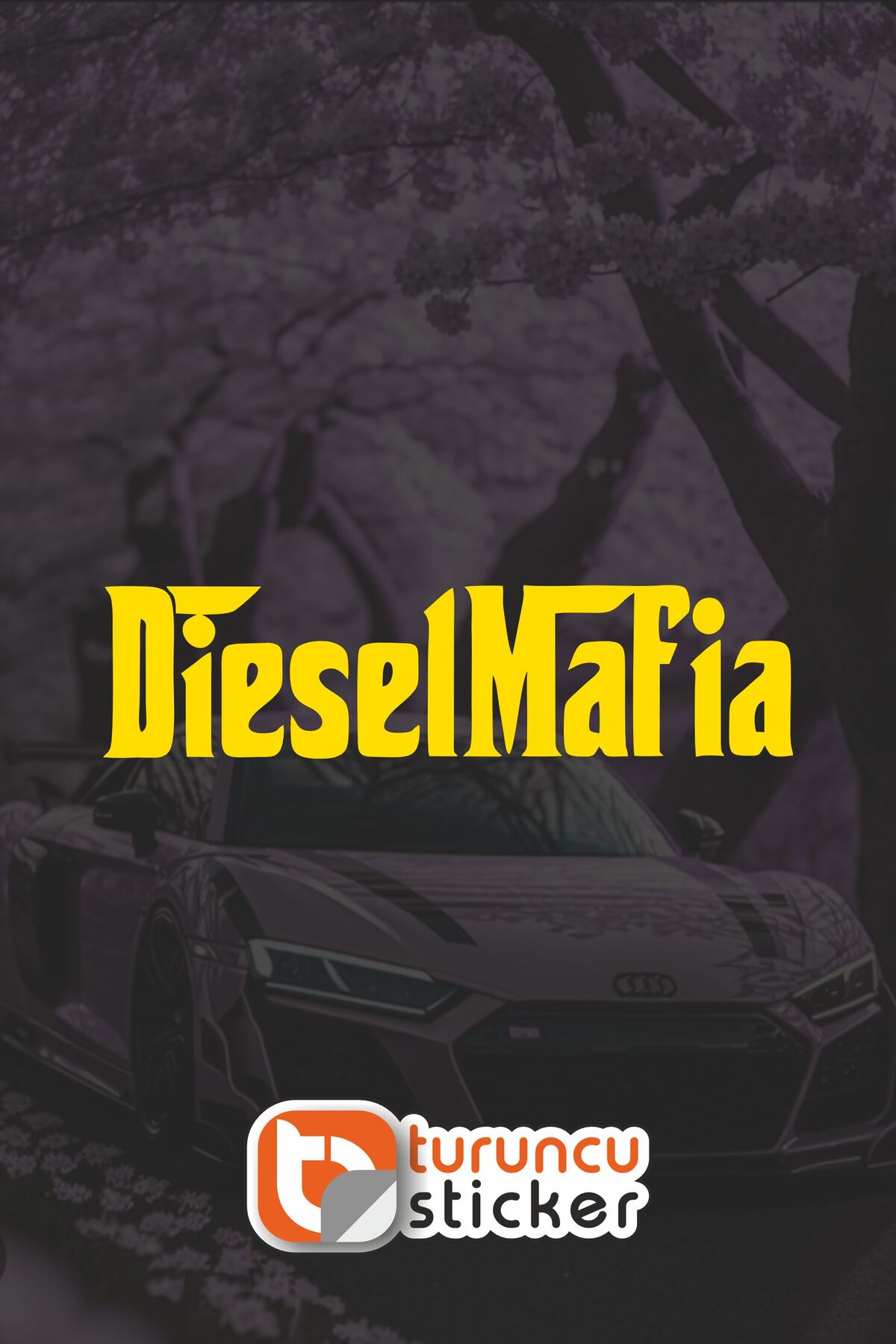 Diesel Mafia Sticker Etiket 20x5 cm – Araç – Motor – Laptop – Kask Etiket Sticker