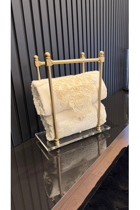 HİD DESIGN Havlu Düzenleyici Pleksi Stand Mat Gold