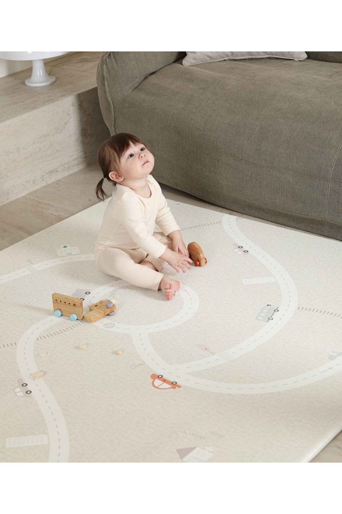 Dwinguler Soft Trails & Mono - Çift Taraflı Premium Dolgulu Oyun Matı 210cmx140cmx1,3cm fotoğrafı 6 (önizleme)