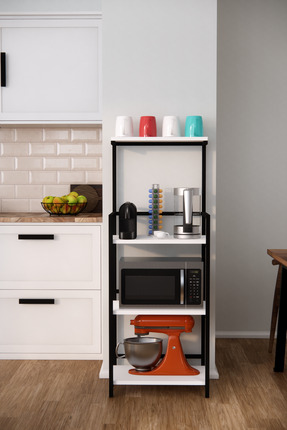 Solto Home MA10-13 Çok Amaçlı Organizer Dolap | Mikrodalga Airfryer Rafı, Düz...