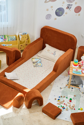 GOOD NİGHT Funbed Katlanır Çocuk Yatağı ve Oyun Alanı | Tamamen Sünger | Tek ...