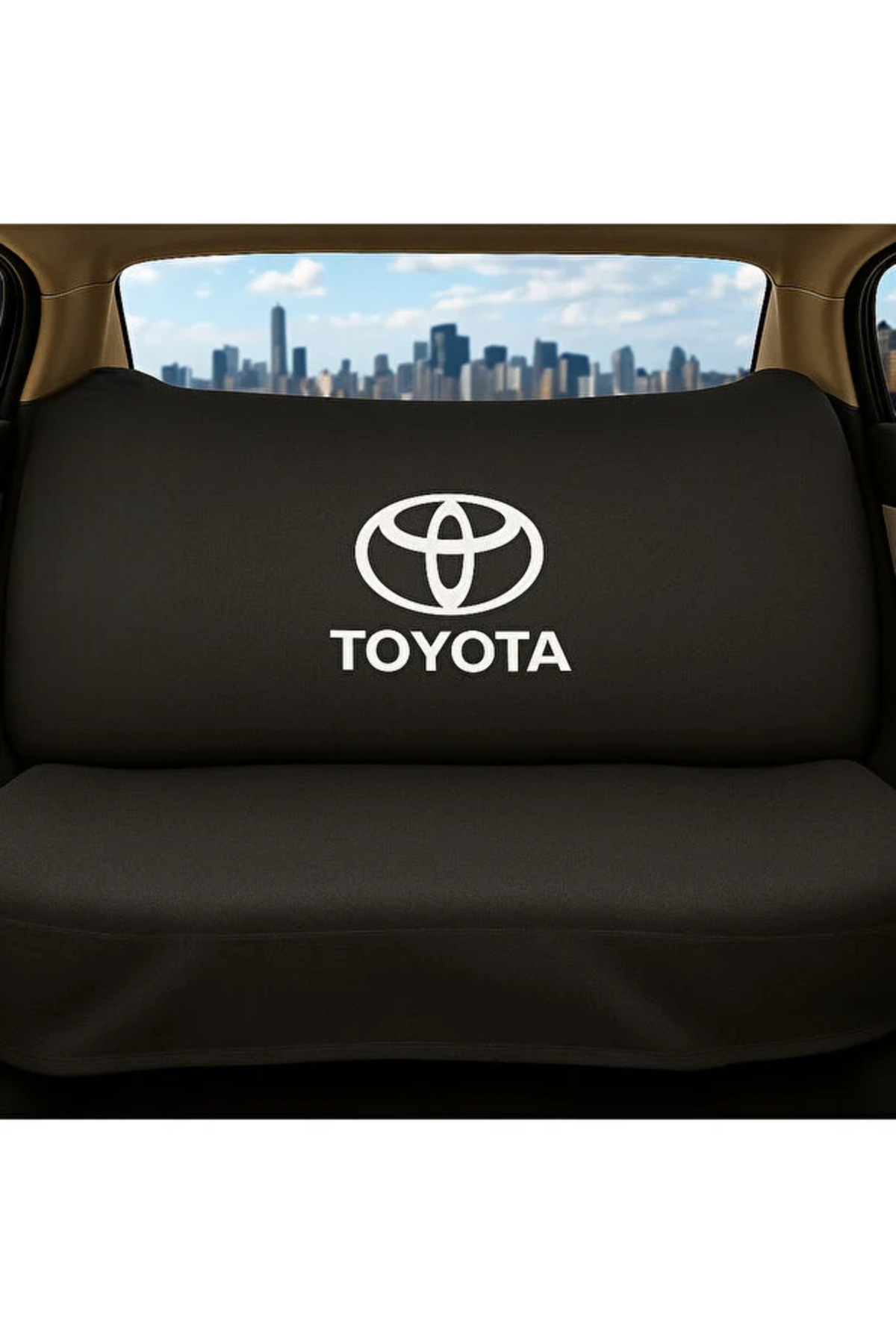sekutuning Toyota Corolla Siyah Araç Koltuk Kılıfı Koruyucu Penye Servis Kılıfı fotoğrafı 2 (önizleme)