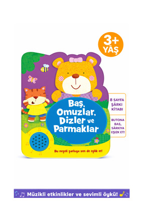 Eolo 3+ Yaş Sesli Çocuk Kitabı – Baş Omuzlar Dizler Parmaklar | 8 Sayfa