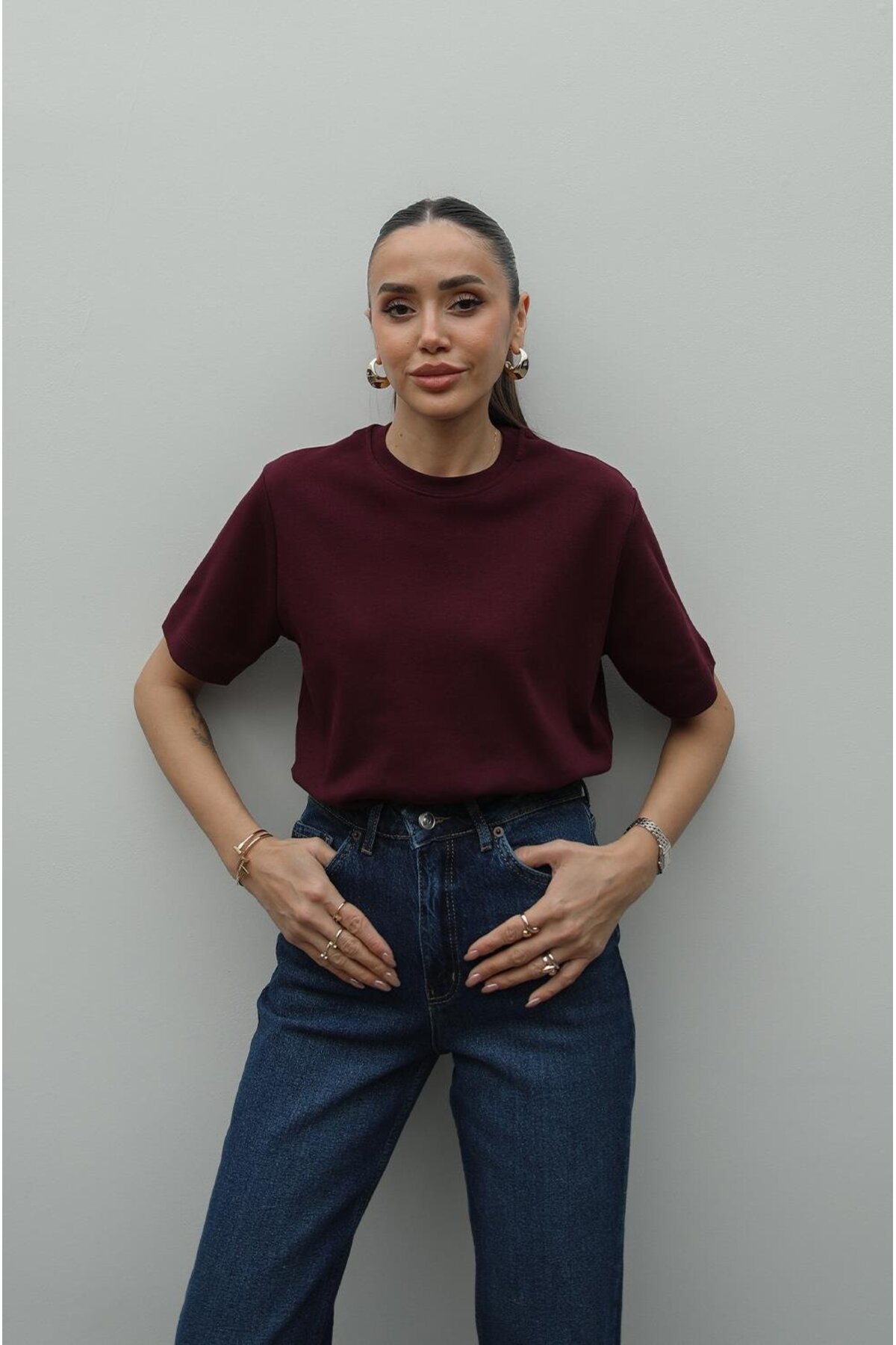 Havoş Μπλουζάκι από 100% βαμβάκι με λαιμόκοψη ποδηλατικού τύπου