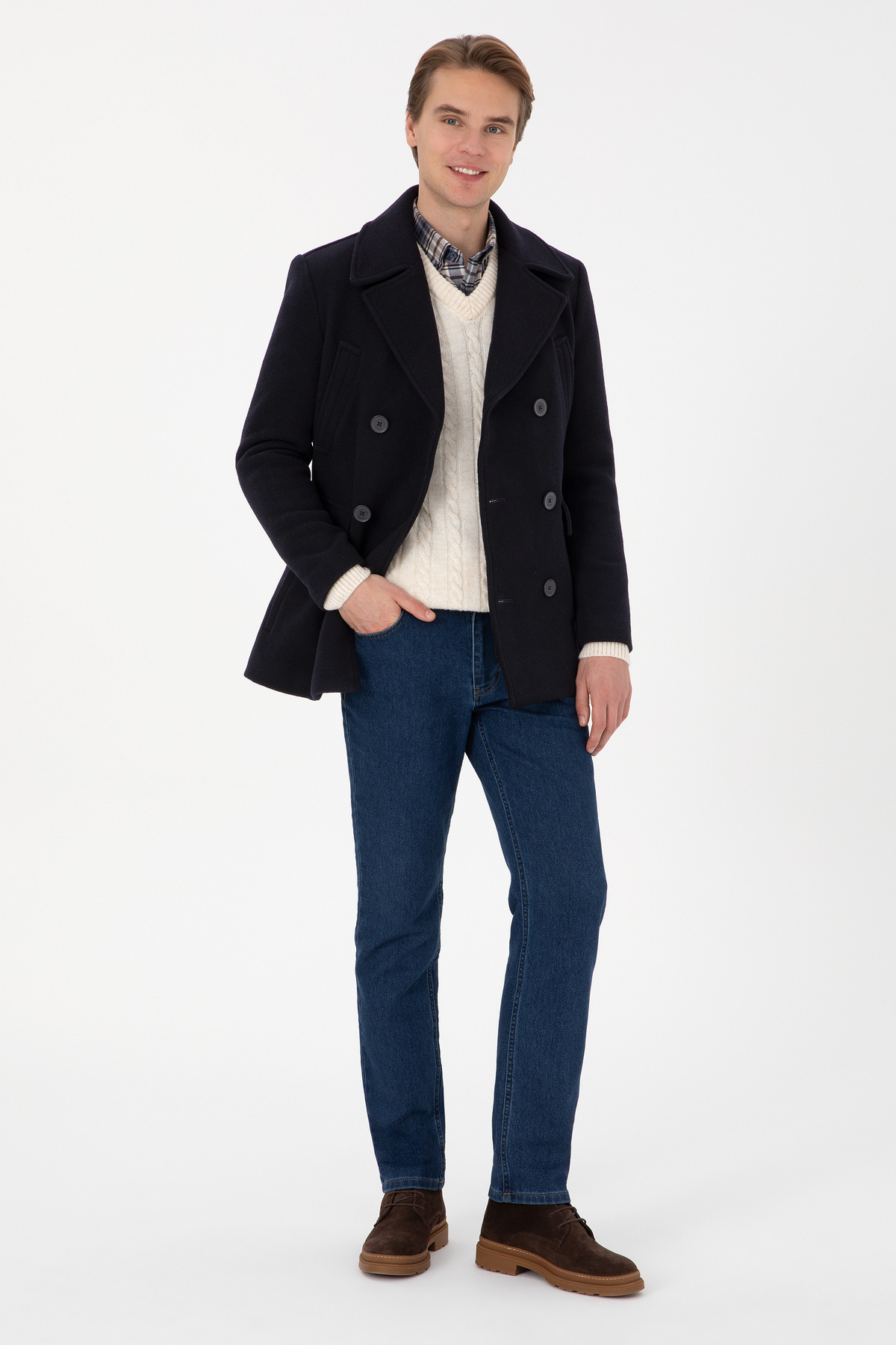 پالتو مردانه یقه ژاکت | یو اس پولو U.S. Polo Assn. 50310351 CN - تصویر 4