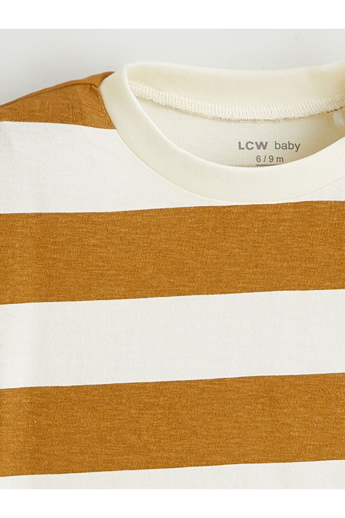 LC Waikiki Elsiva Collection Ekru Bisiklet Yaka Erkek Bebek Tişört ve Şort fotoğrafı 4 (önizleme)