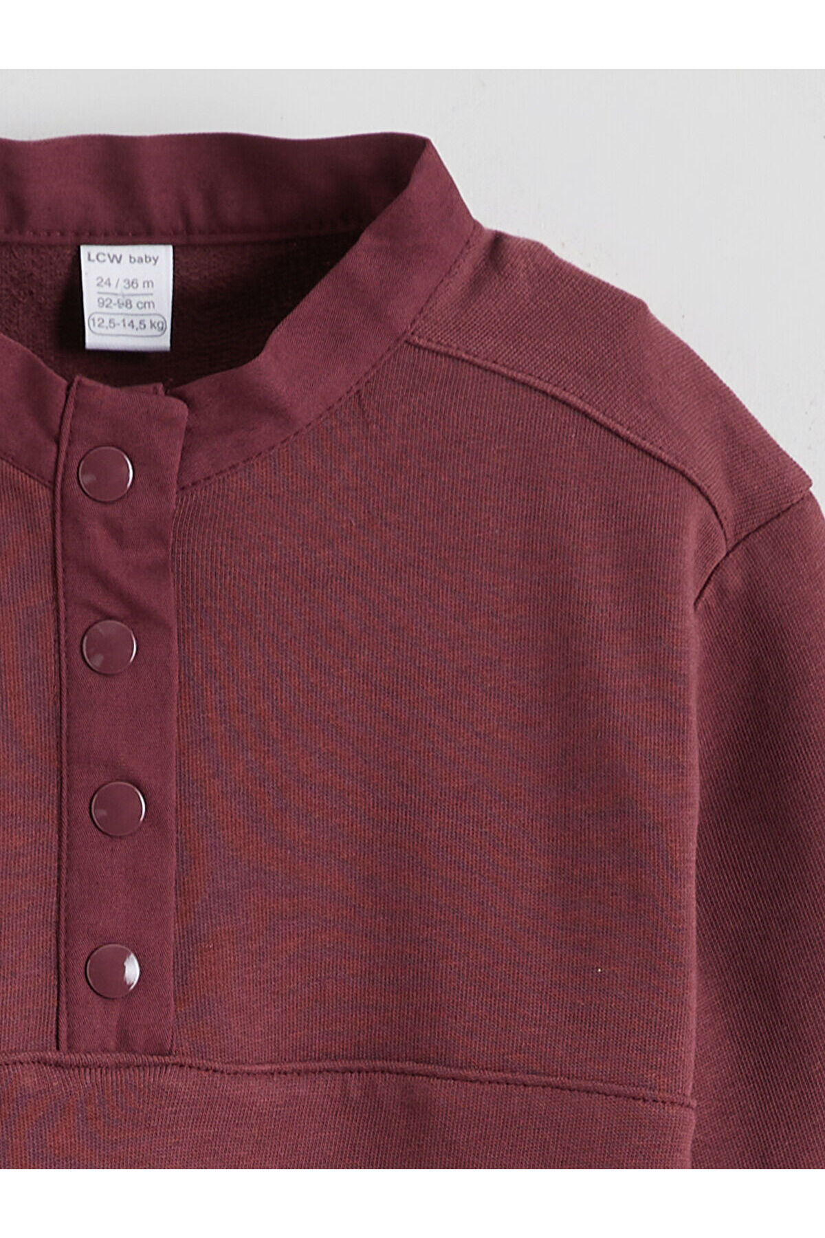 LC Waikiki Esse Collection Bordo Erkek Bebek Kalın Sweatshirt ve Eşofman Altı fotoğrafı 4 (önizleme)