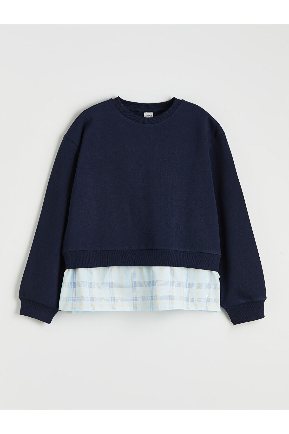 LC Waikiki Freezen Store'dan Eşsiz Ürünler I Gömlek Görünümlü Kız Çocuk Kalın Sweatshirt fotoğrafı 3 (önizleme)