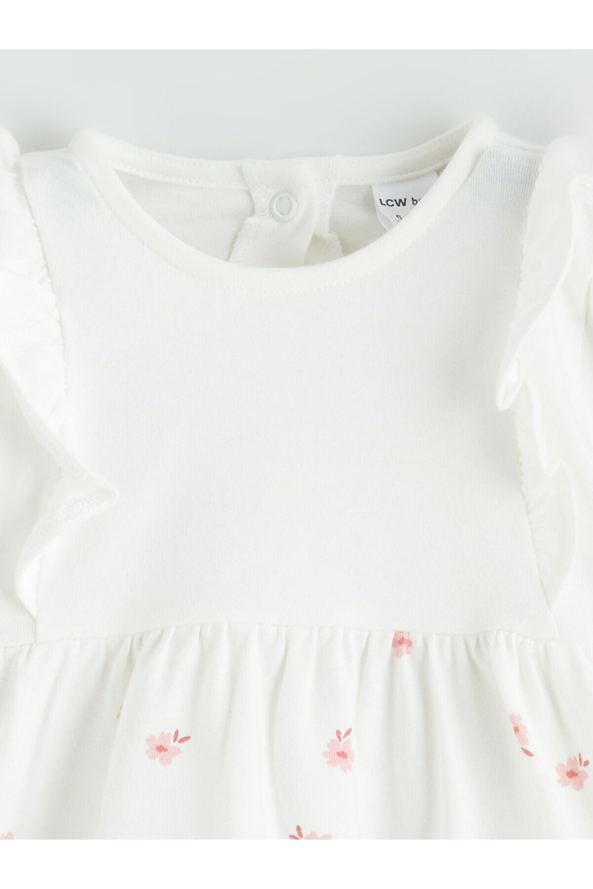 LC Waikiki Nevaa Collection Ekru Çiçekli Kız Bebek Bluz ve Tayt fotoğrafı 4 (önizleme)