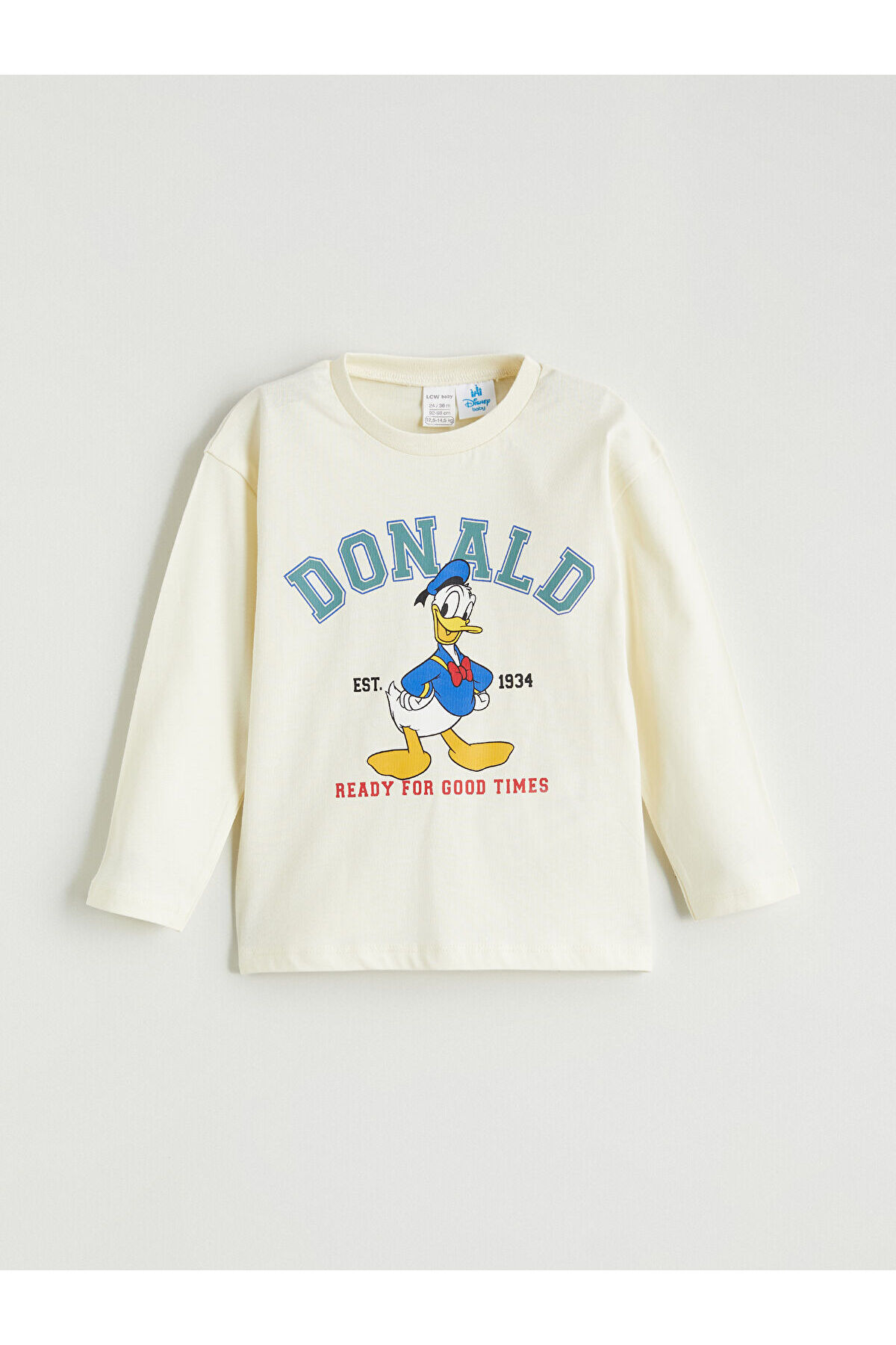 LC Waikiki Bej Donald Duck Baskılı Erkek Bebek Tişört ve Pantolon fotoğrafı 3 (önizleme)
