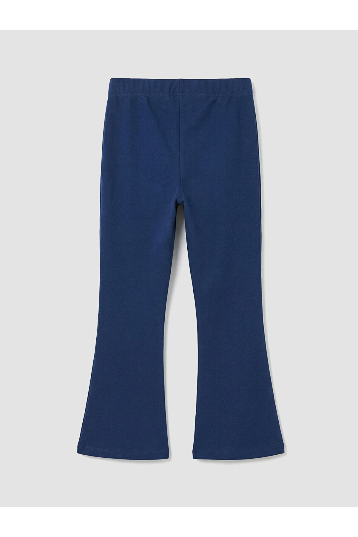 LC Waikiki Elsiva Collection Lacivert Beli Lastikli İspanyol Paça Kız Çocuk Tayt fotoğrafı 2 (önizleme)