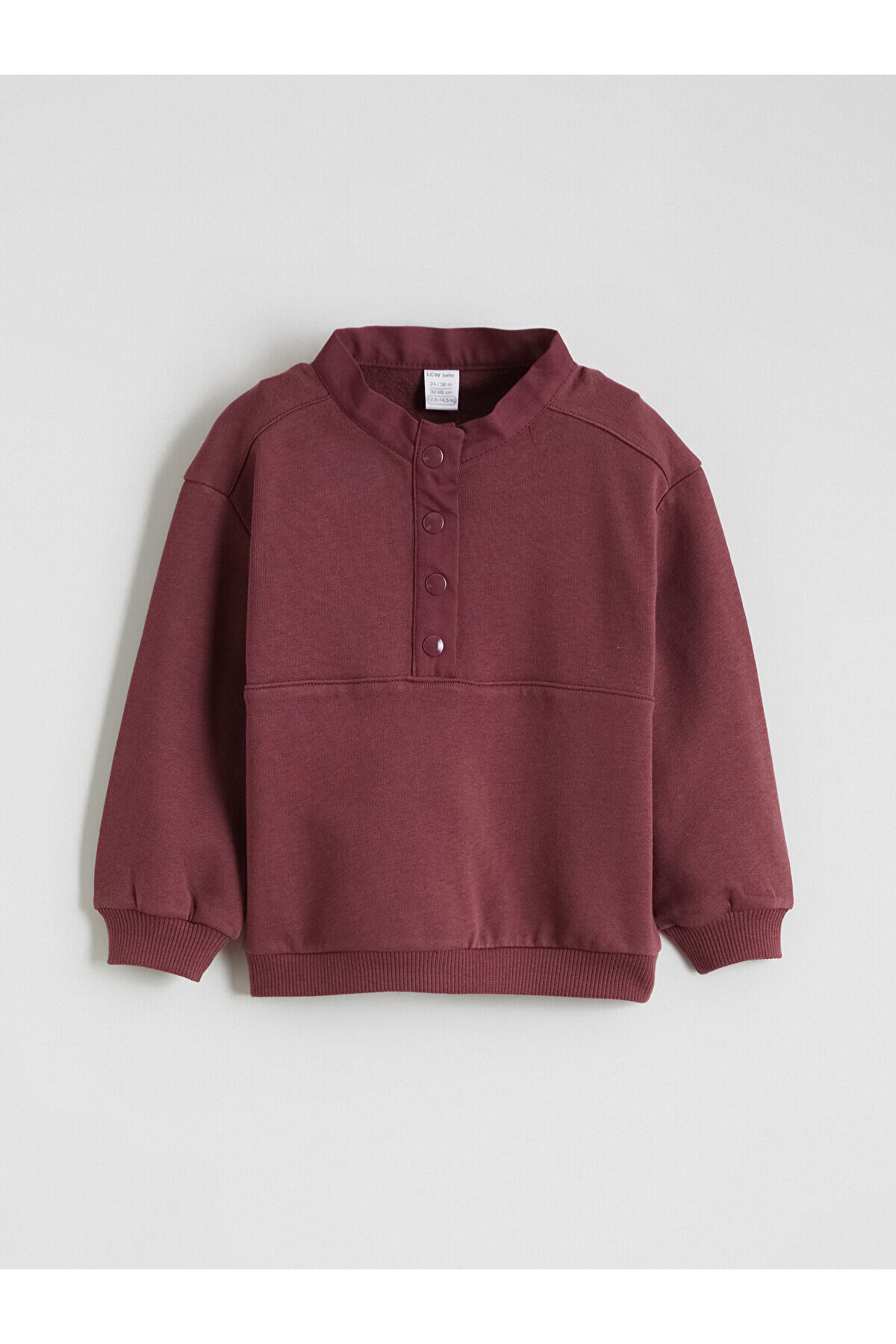 LC Waikiki Esse Collection Bordo Erkek Bebek Kalın Sweatshirt ve Eşofman Altı fotoğrafı 3 (önizleme)