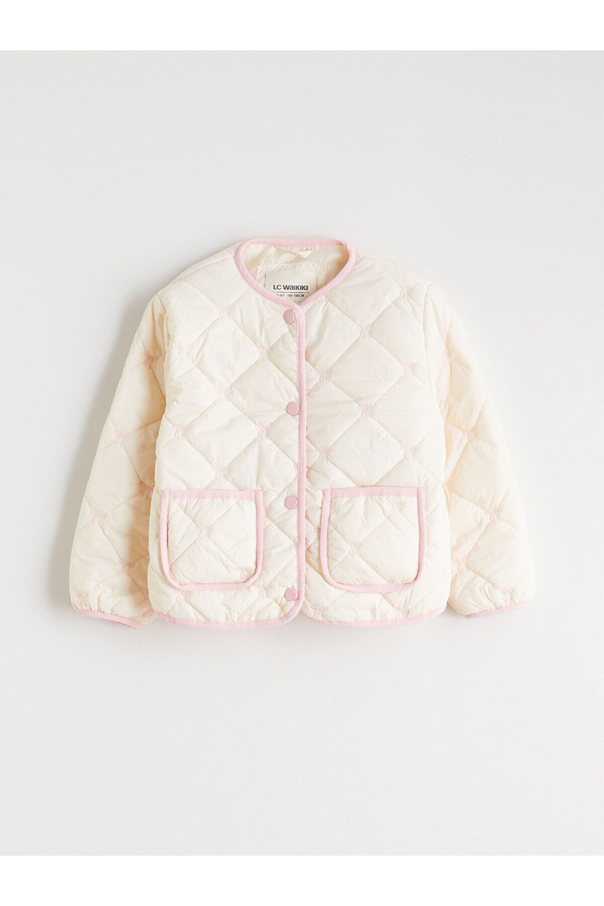 LC Waikiki Bej Fiyonk Nakışlı Kız Çocuk Mont fotoğrafı 2 (önizleme)