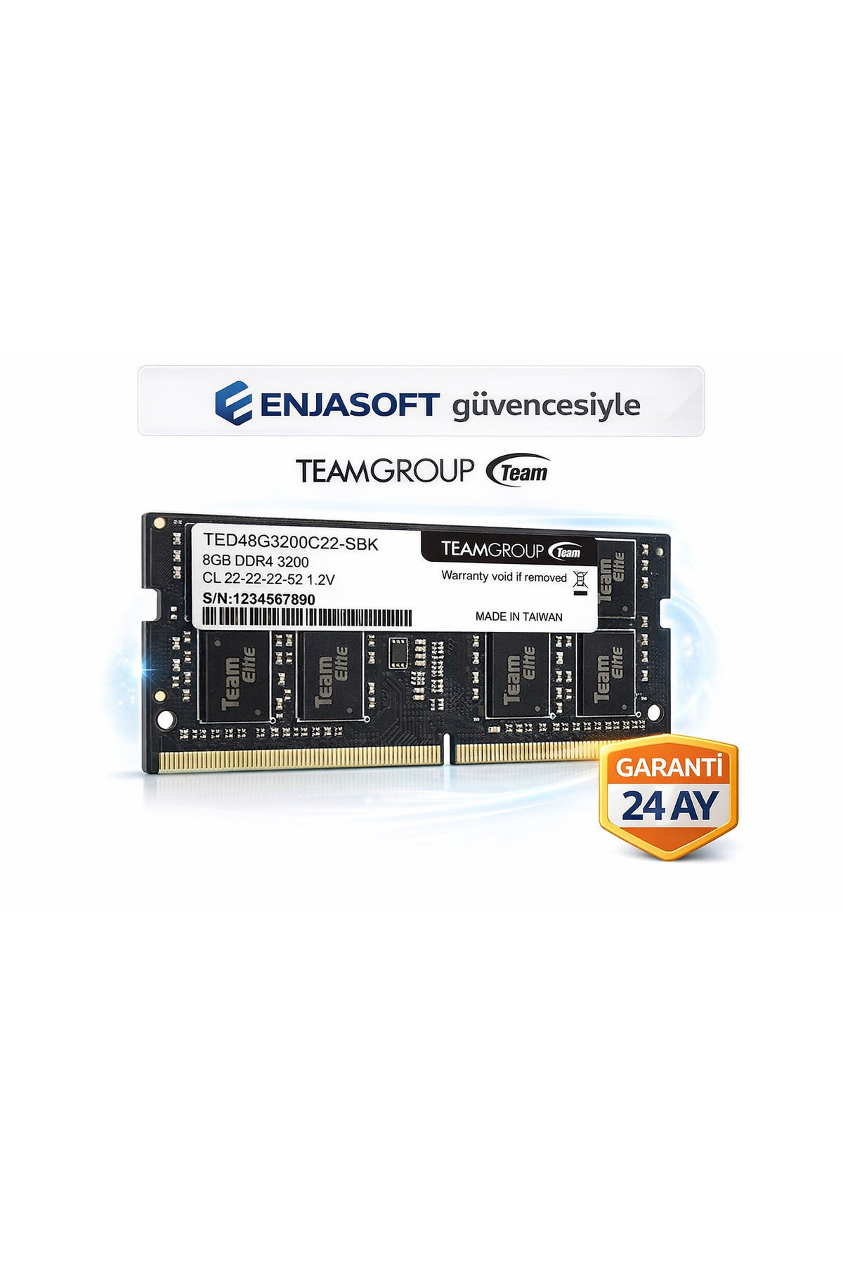 TEAMGRUP TEAMGROUP ELITE 8GB DDR4 3200 MHz SODIMM Laptop RAM